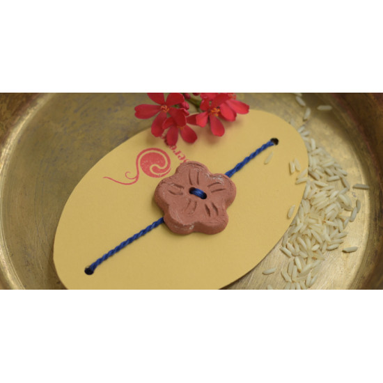 Terracotta ❂ Handmade . Rakhi { e }